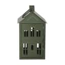 Casa Christmas Bloklysestage Lanterne i Grøn, 26,8 cm, 1
