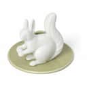 Dottir Kronelysestage Sweet Stories Squirrel Lysestage i Wasabi/hvid, 6,7 cm, 1