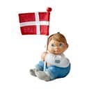 Klarborg Øvrige figurer Fødselsdagsdreng m. flag i Lyseblå, 1