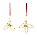 Georg Jensen Juleophæng Christmas Collectibles CC 2026 Juleornament - Kristtorn - 2 stk. i Guld, 1