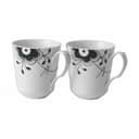 Royal Copenhagen Krus og kopper med hank Sort Mega Riflet Krus - 2 stk. i 37 cl, 38 cl, 1