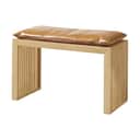 cinas Skamler Rib Bænk inkl. brun hynde i Bambus/brun, 73 cm, 1