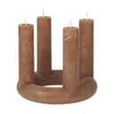 Broste Copenhagen Bloklys Lucille Skulptur Lys i Indian Tan, 1