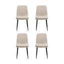 CASA Living Spisebordsstole Becca Spisebordsstol - 4 stk. i Beige, 4 stk., 1