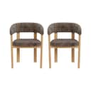 CASA Living Spisebordsstole Myles Spisebordsstol - 2 stk. i Brun, 1