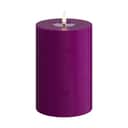 Deluxe Homeart LED-lys Real Flame LED Bloklys i Violet , 15 cm, 1