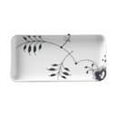 Royal Copenhagen Serveringsfade Sort Mega Riflet Fad i Sort/hvid, 24 cm, 1