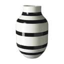 Kähler Vaser Omaggio Vase i Hvid/sort, H30,5 x Ø18,6 cm, 1