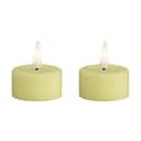 Deluxe Homeart LED-lys Real Flame LED Fyrfadslys - 2 stk. i Lys Gul, 6,1 cm, 1