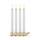 Sirius Lysdekoration Sille Genopladelig Sille LED Juletræslys - 4 stk. i Hvid/guld, 4 stk., 1