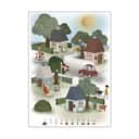 Poster&Frame Plakater Plakat - Lille By i B50 x L70 cm, 1