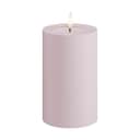 Deluxe Homeart LED-lys Real Flame LED Udendørs Bloklys i Støvet Rosa, H12,5 x Ø7,5 cm, 1
