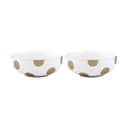 PIP Studio Serveringsskåle Dot Delight Skål - 2 stk. i Hvid / Guld, 15 cm, 1