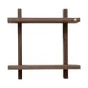 Andersen Furniture Hylder Treat Hylde i Røget eg, H34 x B34 cm, 1