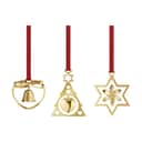 Georg Jensen Juleophæng Christmas Collectibles CC 24 Juleuro - 3 stk. i Guld, 1