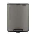 Brabantia Pedalspande Bo Pedalspand i Platinum, 12 L, 1