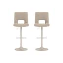 CASA Living Barstole Sylvia Barstol - 2 stk. i Beige/beige stel, 1