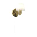 Herstal Væglamper Gil Væglampe i Satin brass/Opal glas, 1