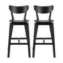 CASA Living Barstole Roxby Barstol - 2 stk i Mat sort, 1