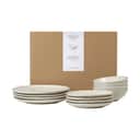 Broste Copenhagen Middagstallerkener NORDIC SAND Nordic Vanilla Middagssæt - 12 dele i Cream, 1