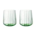 Spiegelau Vandglas Lifestyle Colour Tumblerglas - 2 stk. i klar og grøn, 1