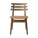 FDB Møbler Spisebordsstole J48 Spisebordstol i Røget Natur/Cognac, 78,5 cm, 1