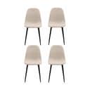 CASA Living Spisebordsstole Celia Spisebordsstol - 4 stk. i Beige, 1