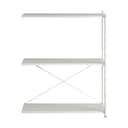 Novoform Reoler og tilbehør Arturo 3-Etagers tilbygningsreol i Light Grey, 91 cm, 1