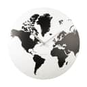 Karlsson Vægure World Map vægur i Hvid / Sort, 1
