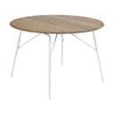 Mandalay Havespiseborde Magnolia Havebord i Hvid/Teak, H72 x Ø110 cm, 1