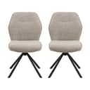 CASA Living Spisebordsstole Aura Spisebordsstol - 2 stk i Beige, 1
