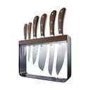 THE CUSTOM CHEF™ Knivblokke med knive Cuisine::pro® WOLFGANG
STARKE™ Cuisine::pro WOLFGANG STARKE™ Harz Knivblok - 7 dele i sølvfarvet/træ, 1