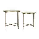Lene Bjerre Sideborde Marcera Sidebord - 2 stk. i Beige/lys guld, 1