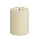 Deluxe Homeart LED-lys Unique LED Bloklys i Creme, H10 x Ø7,5 cm, 1