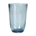 Broste Copenhagen Vandglas Hammered Glas i Blue, 50 cl, 1