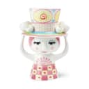 Bjørn Wiinblad Vaser Lady With Hat Vase i Pink/Gul, 1