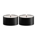 Deluxe Homeart LED-lys Udendørs LED Fyrfadslys - 2 stk. i Sort, 8 cm, 1