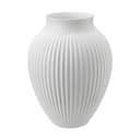 Knabstrup Keramik Vaser Riller Vase i Hvid riller, 27 cm, 1