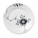 Royal Copenhagen Kagetallerkener Sort Mega Riflet Desserttallerken #6 i 19 cm, 1