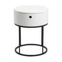 CASA Living Sengeborde Polo Natbord i Hvid, 1