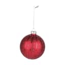 Casa Christmas Julekugler Julekugle i Mat/blank rød, 1