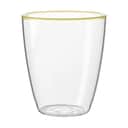 Life In Colour Vandglas Confetti Art Art Vandglas i Klar med Lemon kant, 1