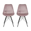 CASA Living Spisebordsstole Eris Spisebordsstol - 2 stk i Dusty Rose, 1