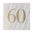 CASA Living Kort Kort - 60 i Hvid/guldfarvet, 1