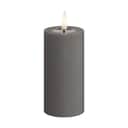 Deluxe Homeart LED-lys Real Flame LED Bloklys i Grå, 10 cm, 1
