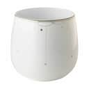Wik & Walsøe Plantekrukker Julemorgen Girlander Krukke i Hvid, 11 cm, 1