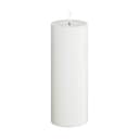 Deluxe Homeart LED-lys Real Flame LED Bloklys i Hvid , 20 cm, 1