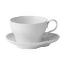Royal Copenhagen Krus og kopper med hank Hvid Elements Kop m. underkop i Hvid, 26 cl, 1