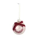 Casa Christmas Julekugler Julekugle i Rosa/bordeaux krans, 1