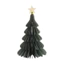 Casa Christmas Julefigurer Papir juletræ i Mørkegrøn, 25 cm, 1